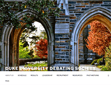 Tablet Screenshot of dukedebate.org